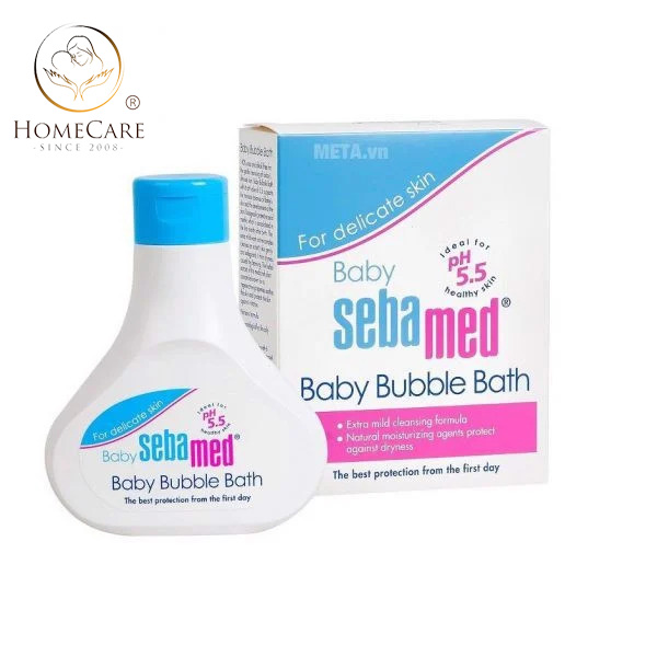 Sữa tắm cho trẻ sơ sinh Sebamed Baby Bubble Bath pH 5.5